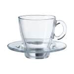 فنجان چای خوری دسته دار آکوا با نعلبکی برند پاشاباغچه ترکیه