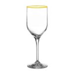 گیلاس شراب خوری کریستال لب طلا بوهمیا چک Bohemia Uma