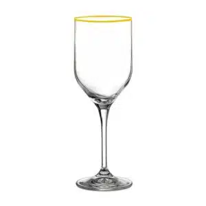 گیلاس شراب خوری کریستال لب طلا بوهمیا چک Bohemia Uma