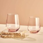 نیم لیوان رنگی الگرا صورتی پاشاباغچه ترکیه Allegra